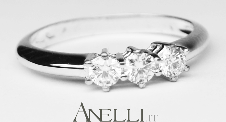 Anello Trilogy 0.36 ct E-IF