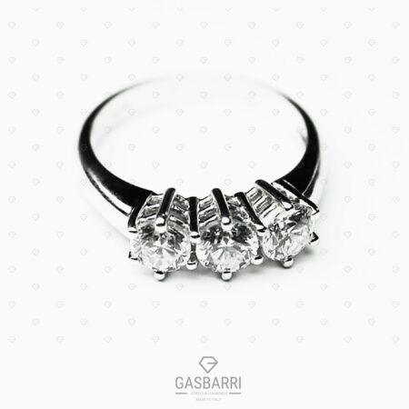 Anello Trilogy 1 Carato G-VVS1 GIA