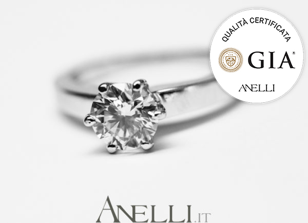Solitario Diamante 1 Carato D-IF certificato GIA