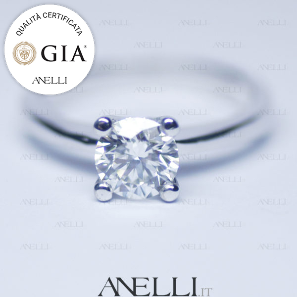 Anello 1 Carato D-VS1 certificato GIA America