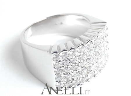 Anello con Pavè di Diamanti 1,50 carati