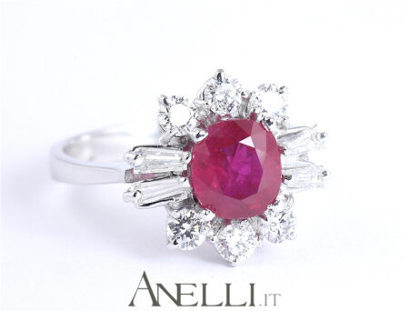Anello con Rubino prezioso