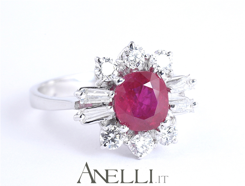 Anello con Rubino prezioso
