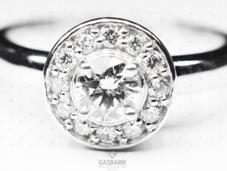 Anello da Fidanzamento con Diamante Centrale