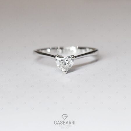 Anello Diamante Cuore 0.50 F-VVS1