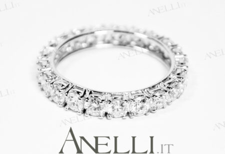 Anello fedina giro 2 carati (G-VS2)