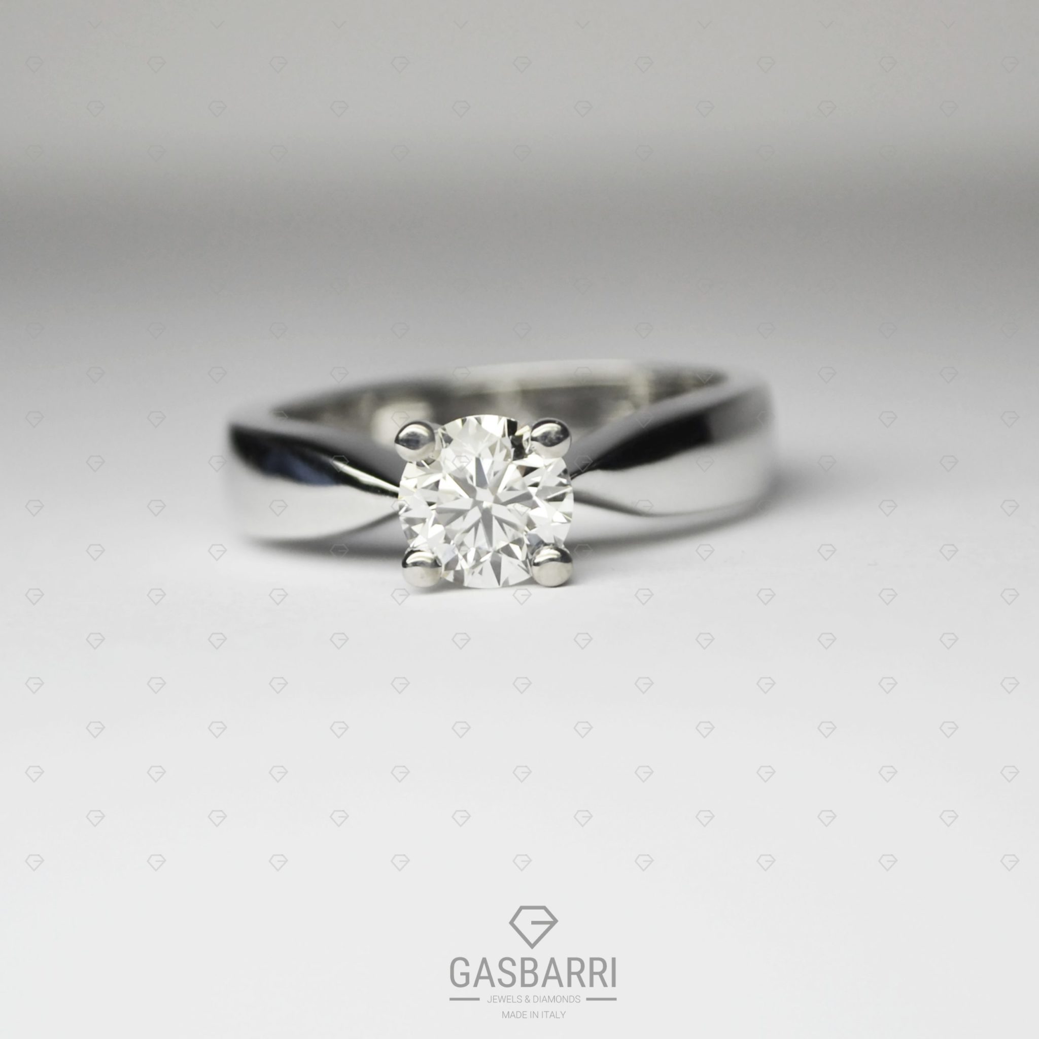 Anello Fidanzamento con Diamante F-IF GIA America