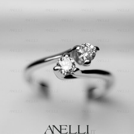 Anello Giulietta e Romeo da mezzo carato (F-VS1)