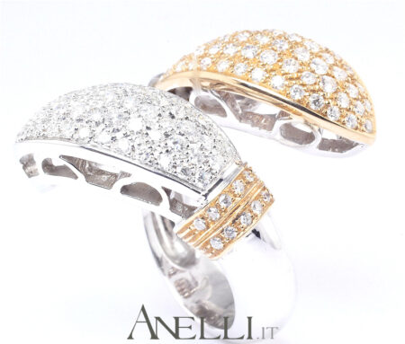 Anello pavè diamanti 1,20 ct.