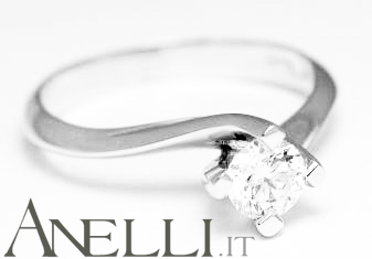 Anello Solitario Valentino 0,50 carati (F-VS1) GIA