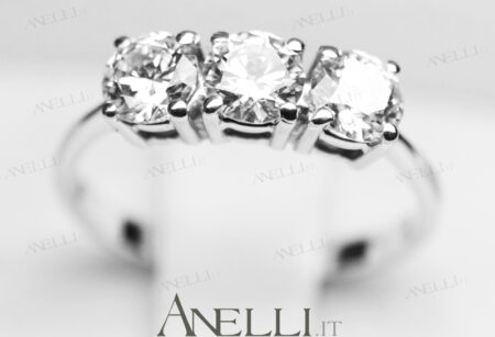 Anello Trilogy 1 Carato E-IF GIA