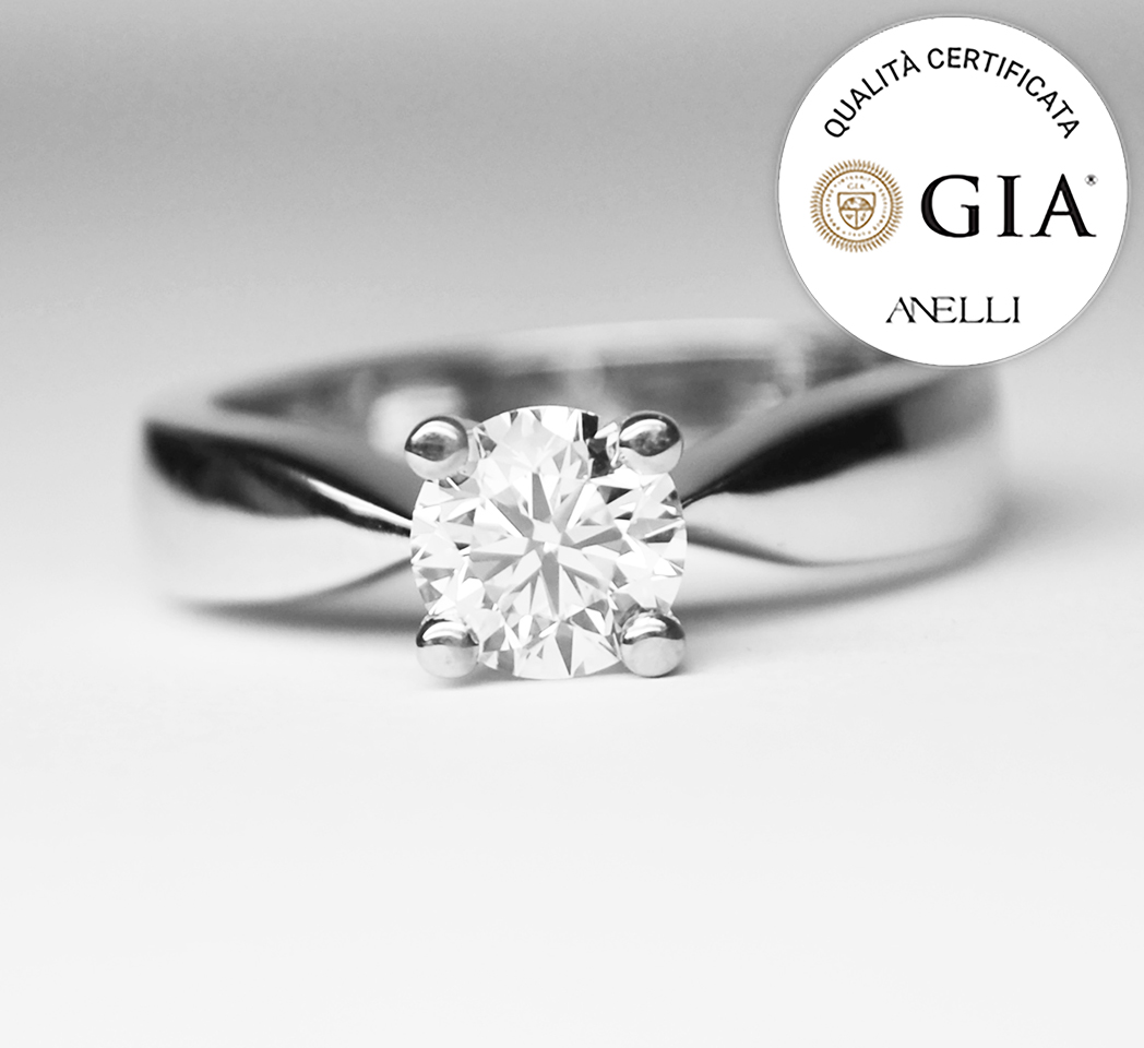 Anello Fidanzamento Diamante GIA America