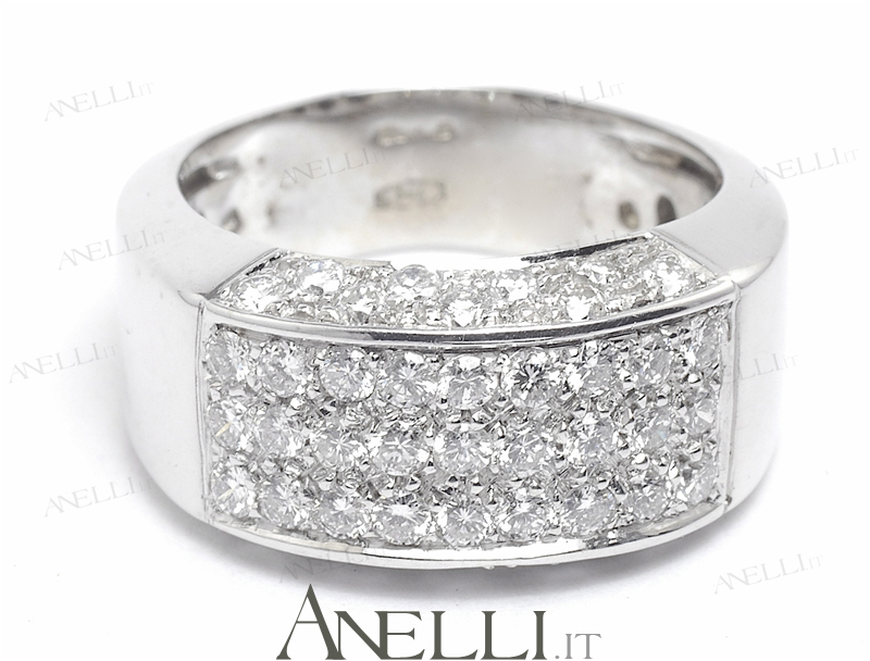 Anello pavè diamanti 1 carato
