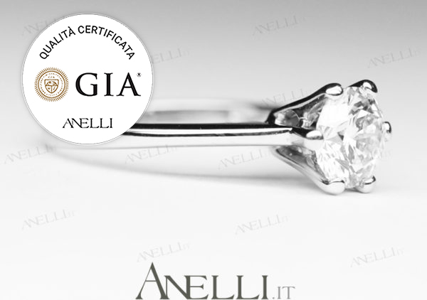 Solitario 1 Carato colore F purezza IF certificato GIA