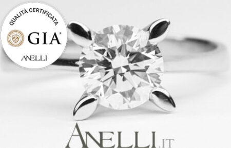 Solitario con diamante da un carato GIA