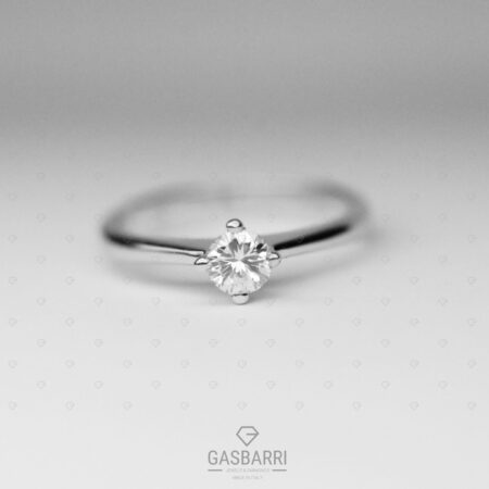 Anello Solitario 0.30 D-IF Triplo Excellent GIA