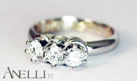 Anello trilogy 1,20 carati GIA