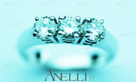 Anello Trilogy 1 carato colore D purezza VS1 GIA