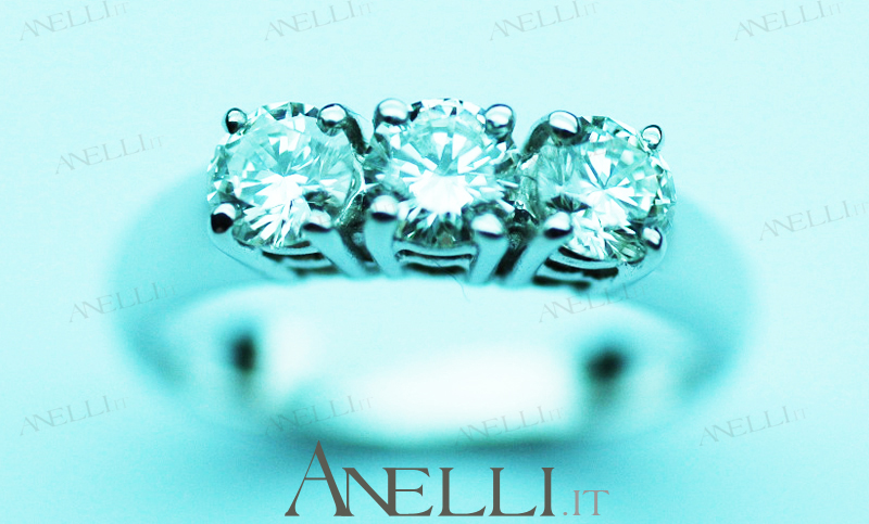 Anello Trilogy 1 carato colore D purezza VS1 GIA