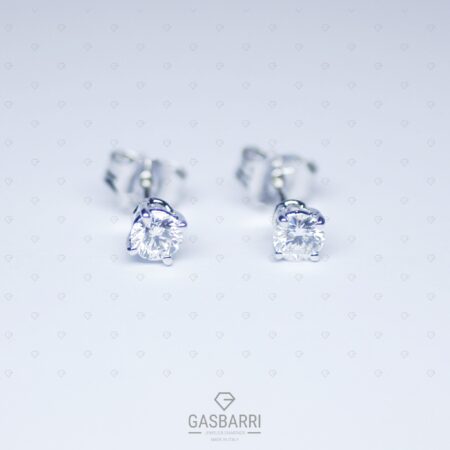 Orecchini con 2 Diamanti mezzo carato F-VS1