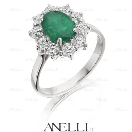 Anello Smeraldo 2 Carati