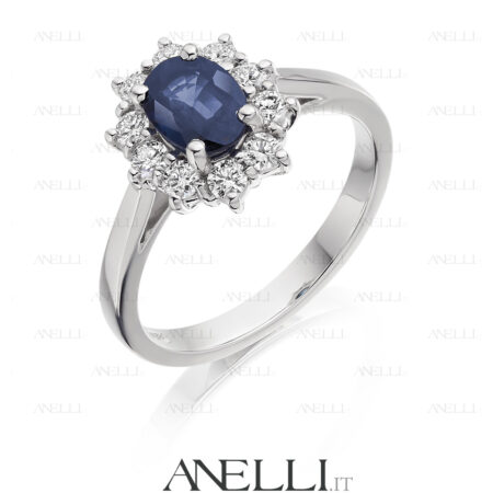 Anello Zaffiro 1 Carato