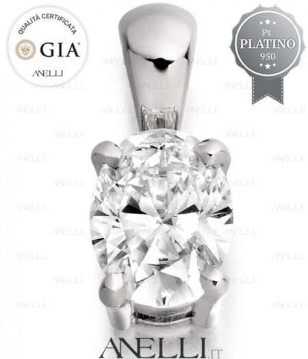 Punto Luce Ovale 0.70 Carati F-VS1 con GIA