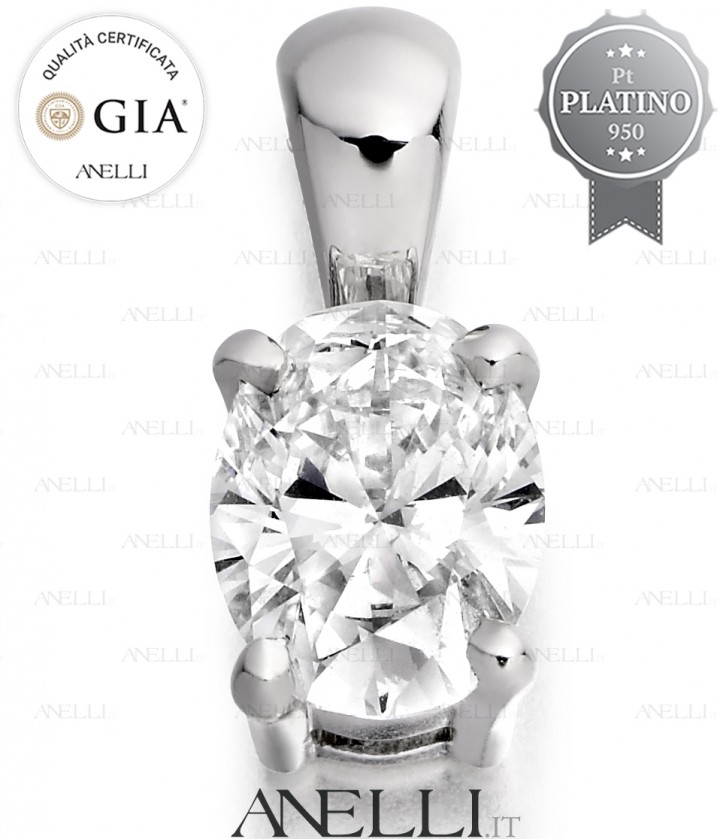 Punto Luce Ovale 0.70 Carati F-VS1 con GIA
