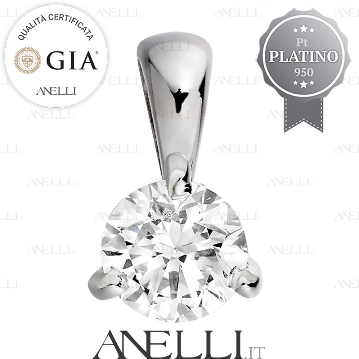 Punto Luce Platino 0.70 carati F-VS1 con GIA