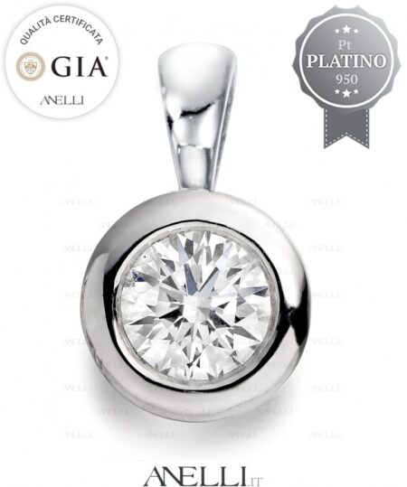 Punto Luce Platino 0.50 carati G-VS1 con GIA
