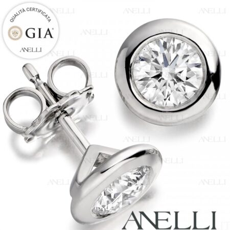 Punti Luce Orecchini 2 Carati F-VVS1 GIA
