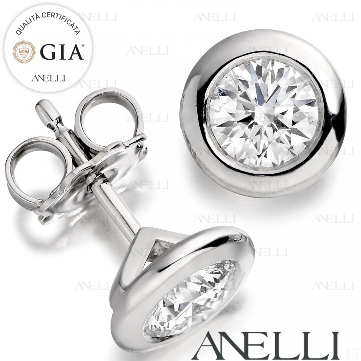 Punti Luce Orecchini 2 Carati F-VVS1 GIA