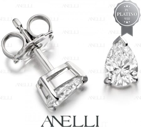 Diamanti Goccia 2 da 0.50 G-VS1 Platino