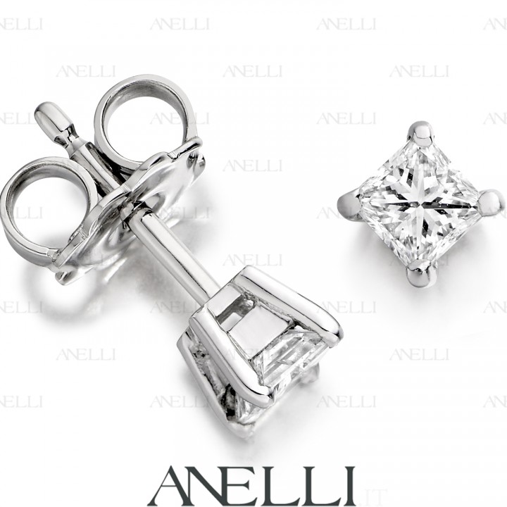2 Diamanti Princess da 0.40 Carati F-VS1