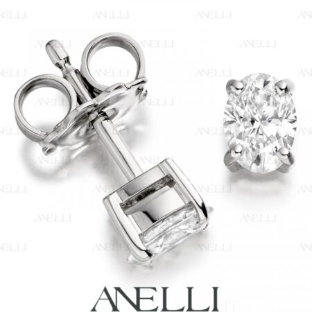 Orecchini Diamanti Ovali 1 Carato F-VVS1