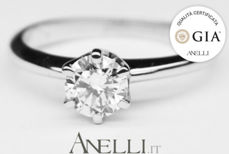 Anello 0.70 Carati D-VS1 Triplo Excellent GIA