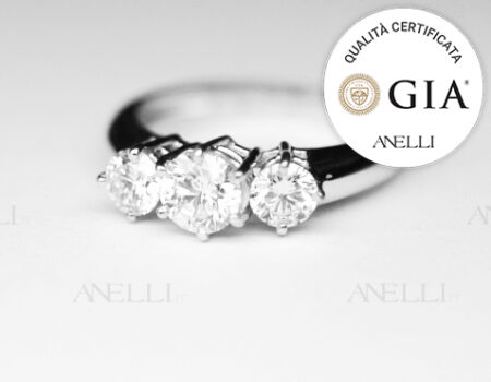 Anello Trilogy 1 Carato F-VS1 GIA