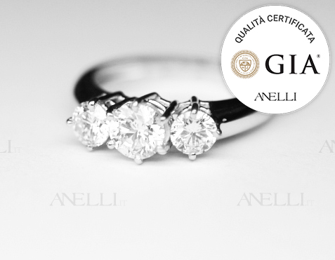 Anello Trilogy 1 Carato F-VS1 GIA