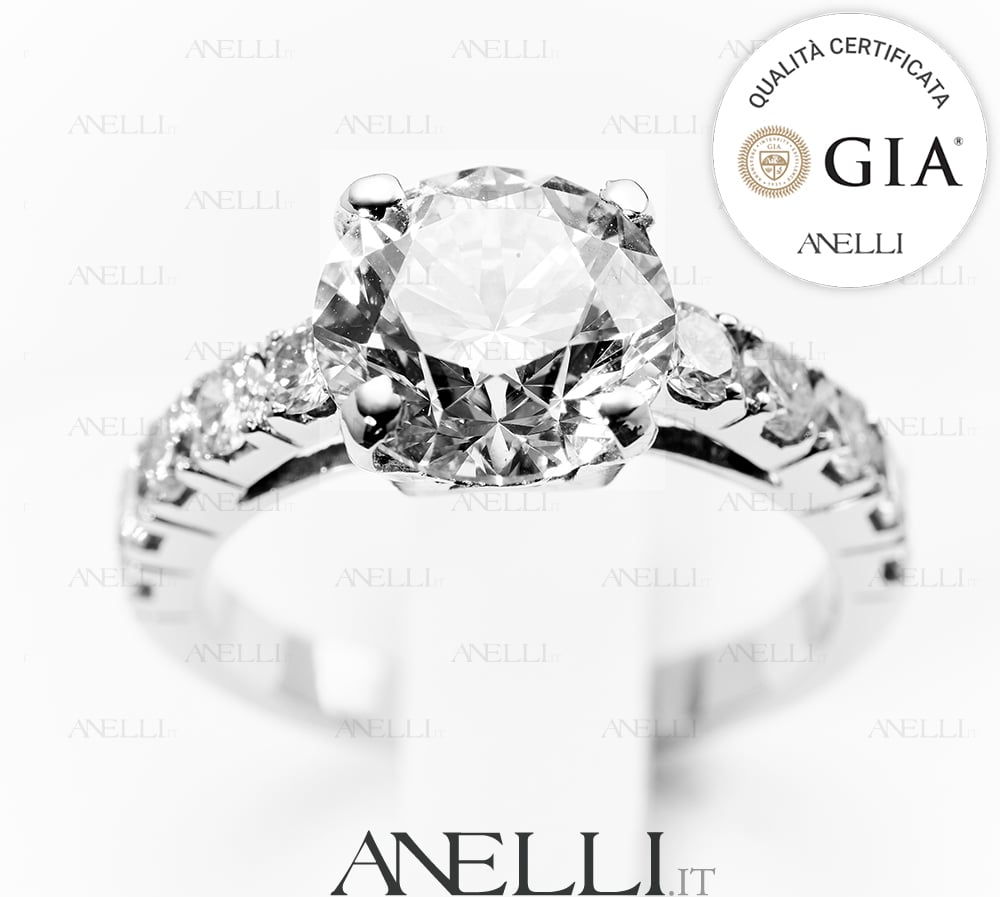 Anello Fidanzamento 3 Carati D-IF GIA