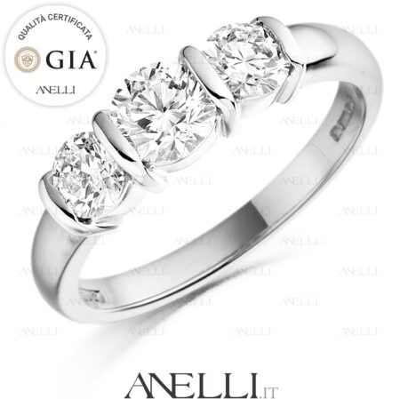 Anello Trilogy 1.40 Carati F-VVS1 GIA