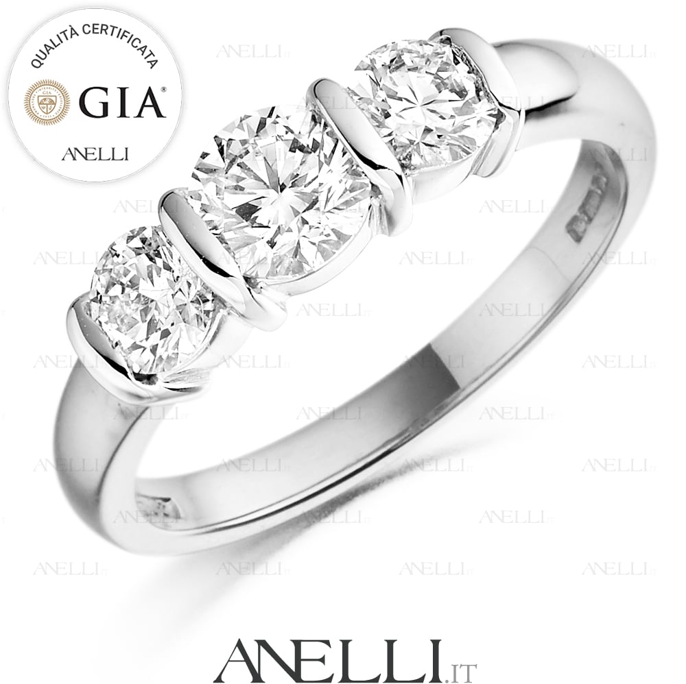 Anello Trilogy 1.40 Carati F-VVS1 GIA
