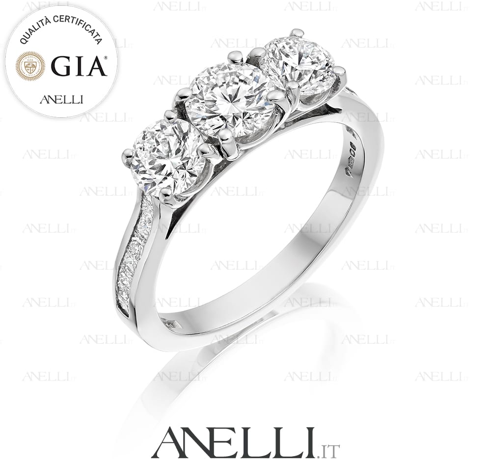 Anello Trilogy 4 Carati F-VS1 GIA