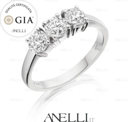 Anello Trilogy 3 da 0.40 F-VS1 GIA