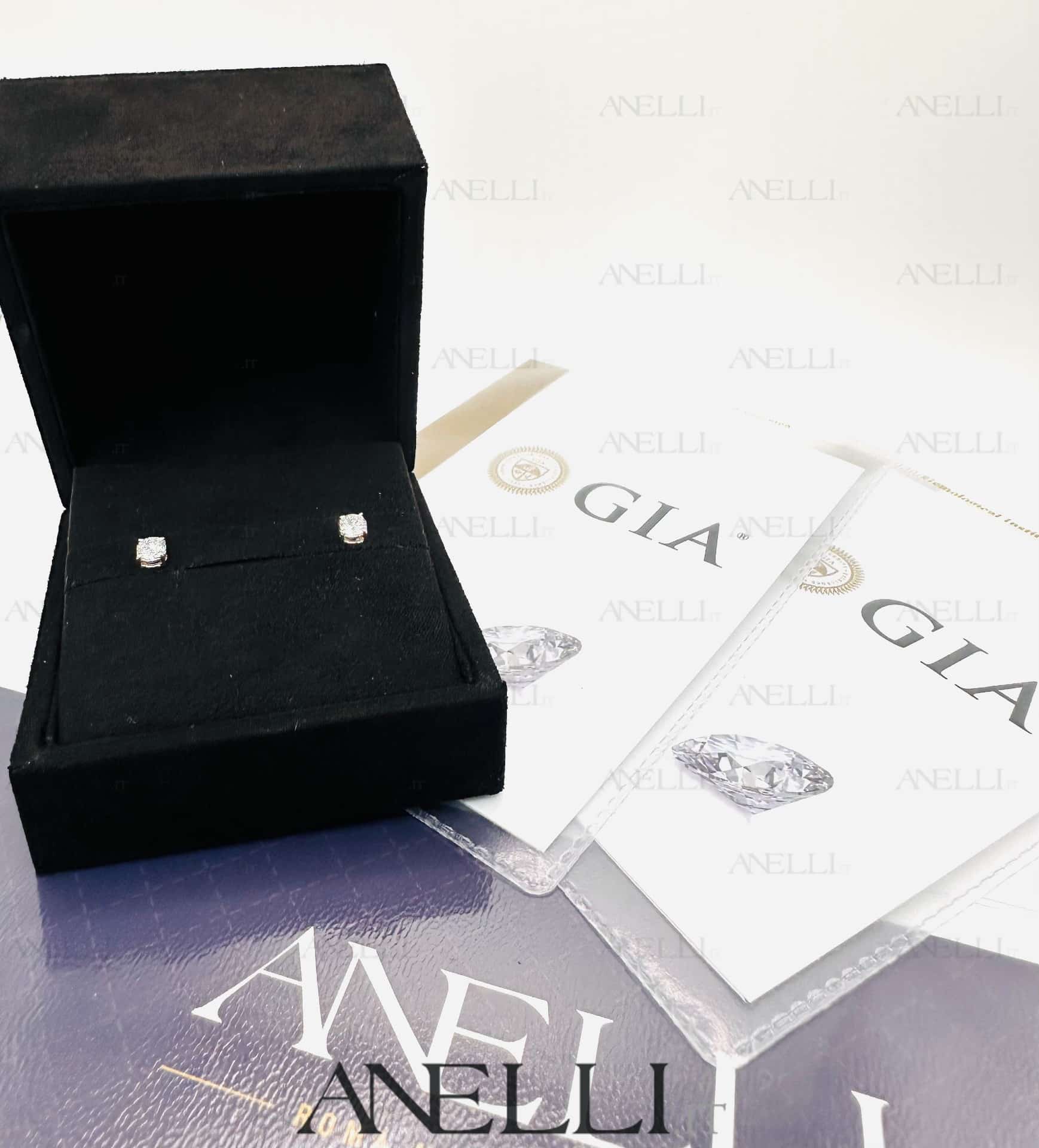 Punti Luce 2 da 0.40 D-IF Triplo Excellent GIA